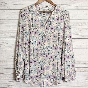 LC LAUREN CONRAD BUTTON FRONT TOP